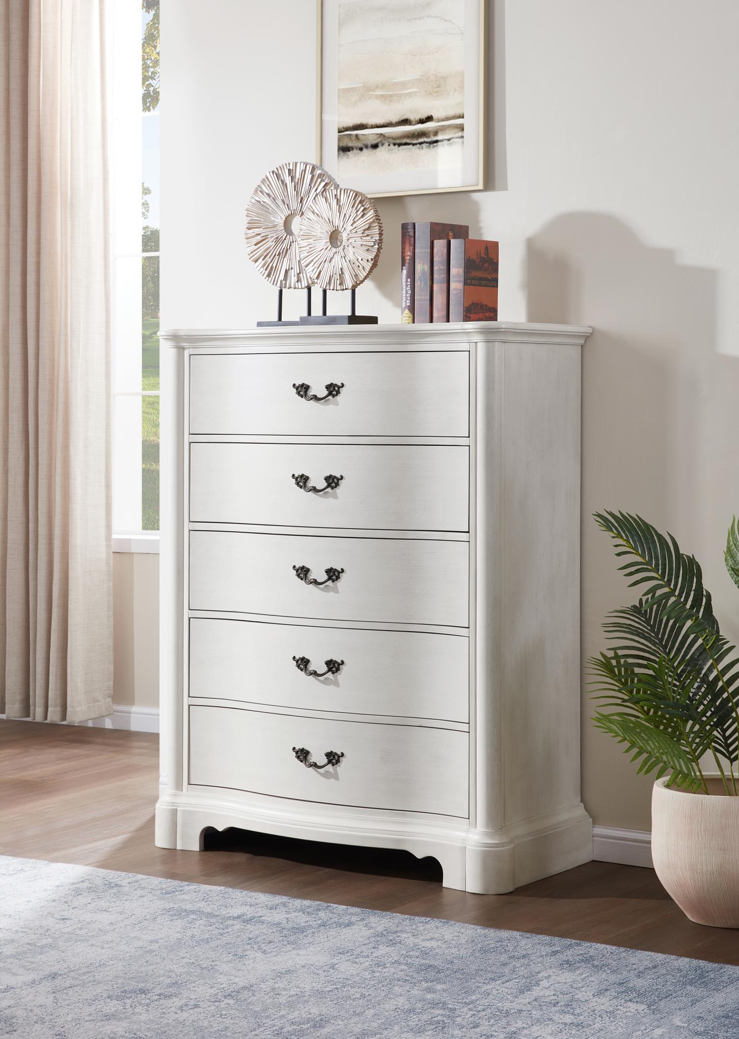 ANTIQUE WHITE NIGHT STAND view 6