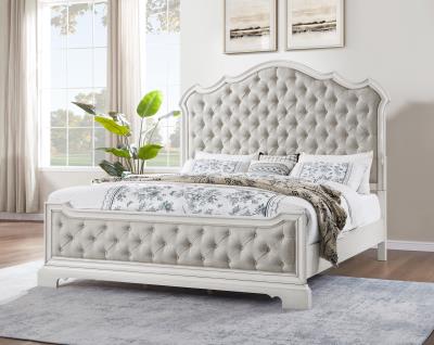 ANTIQUE WHITE QUEEN BED