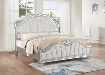 SILVER QUEEN BED