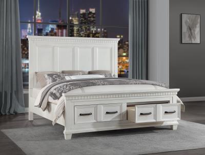 WHITE KING BED