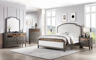 QUEEN BED-DRESSER-MIRROR