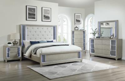 QUEEN BED-DRESSER-MIRROR