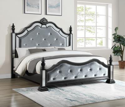 BLACK KING BED