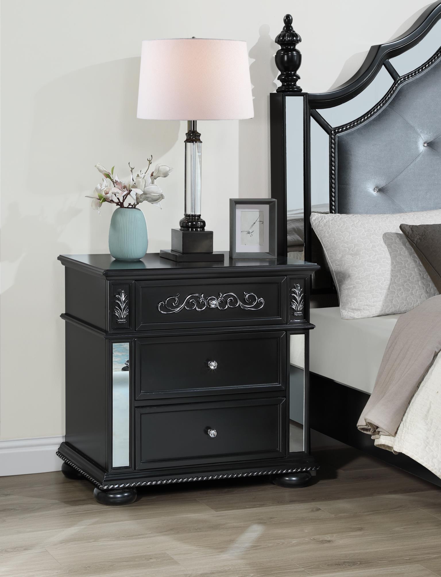 BLACK NIGHT STAND view 2