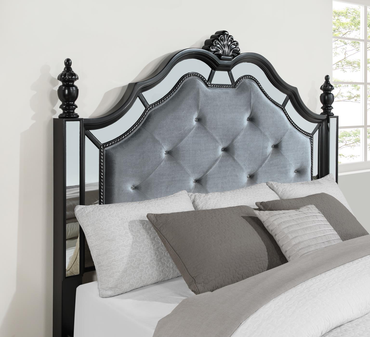QUEEN BED-DRESSER-MIRROR view 6