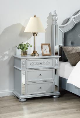 GRAY NIGHT STAND