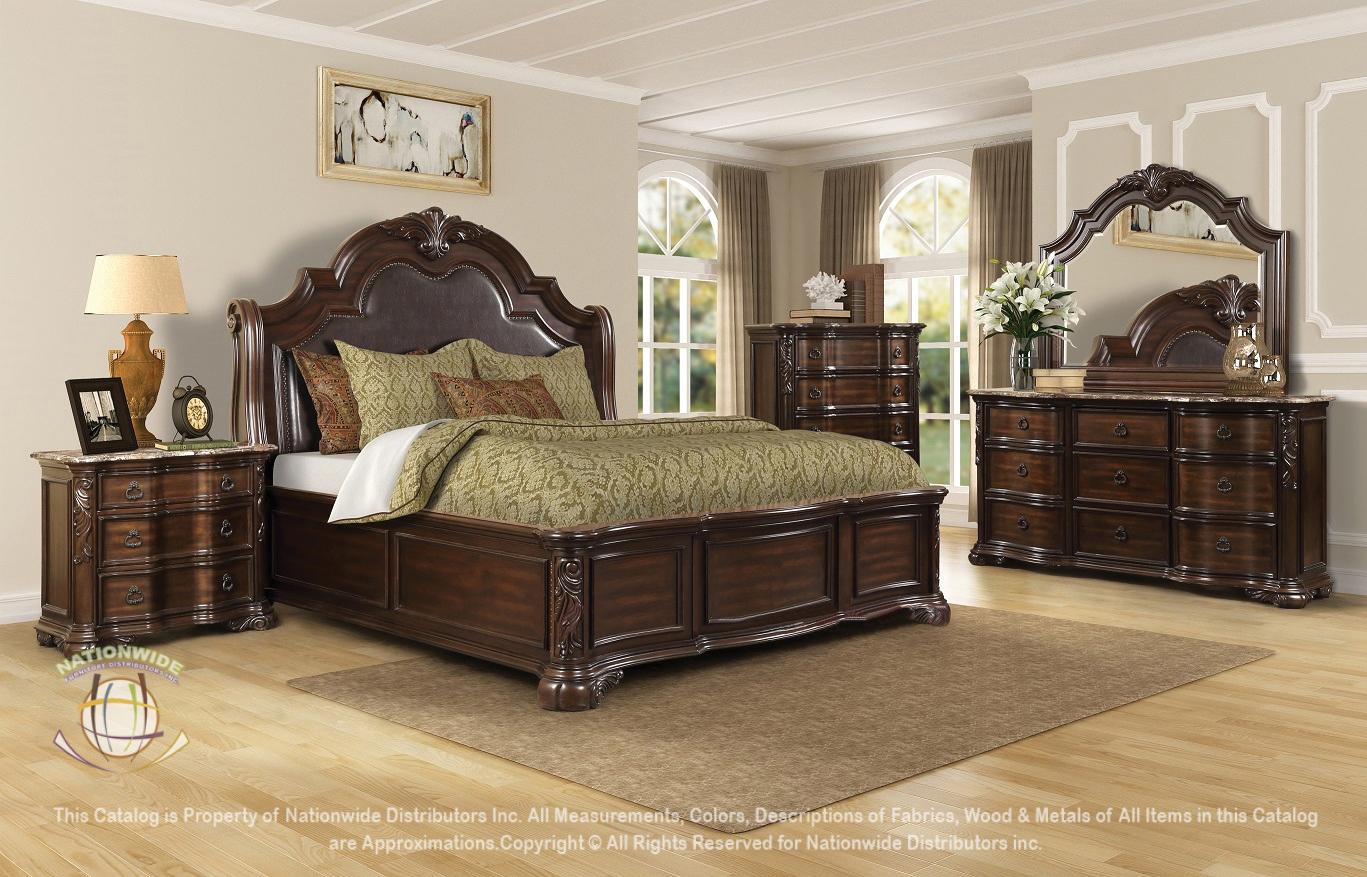 Dresser, Mirror and Queen Bed