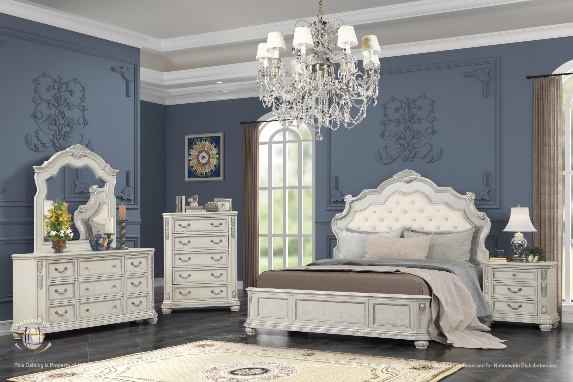 Dresser, Mirror and Queen Bed