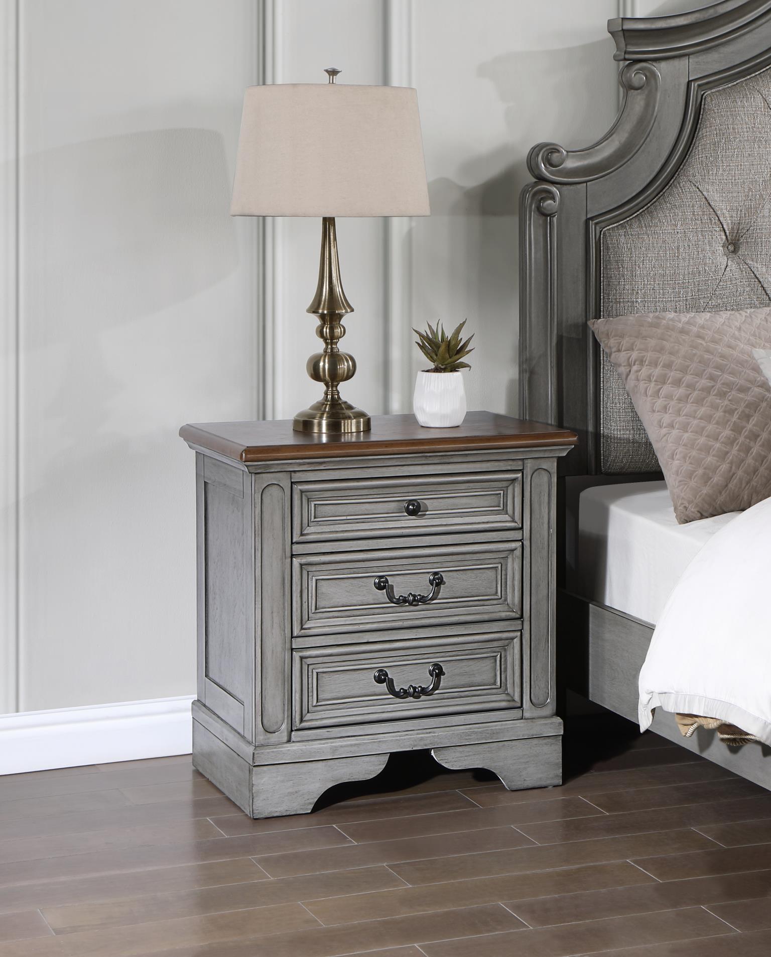 GRAY RUSTIC CHEST view 7