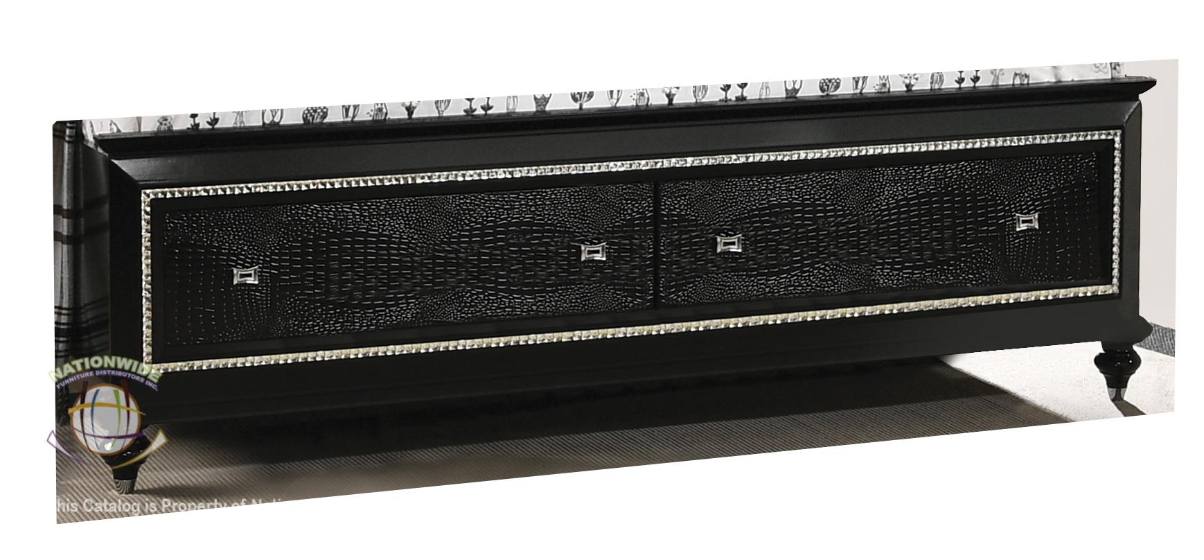 Dresser, Mirror w/ Led Lights and Queen Bed view 2