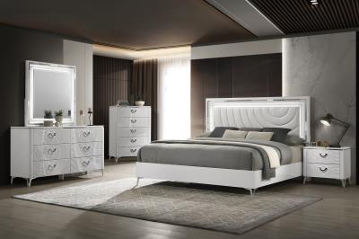 QUEEN BED - DRESSER - MIRROR