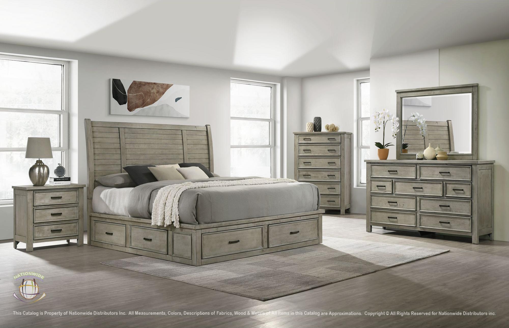 Dresser, Mirror and Queen Bed