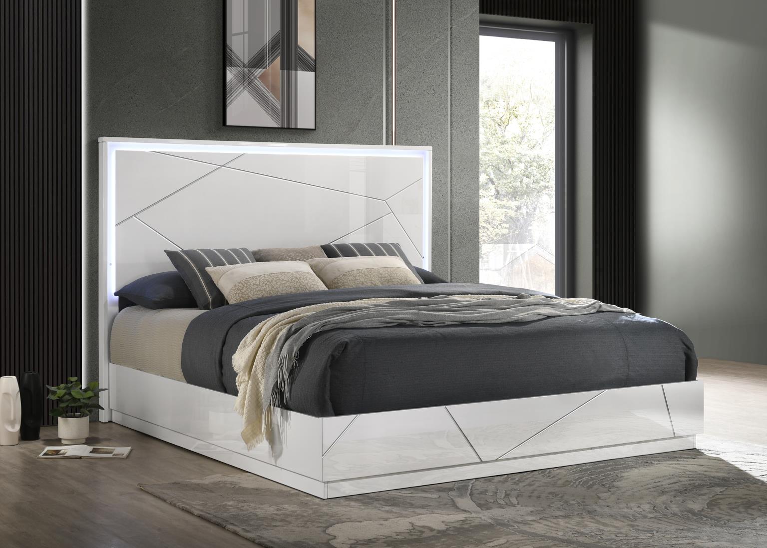 QUEEN BED FRAME - DRESSER - MIRROR - CHEST - NIGHTSTAND view 3