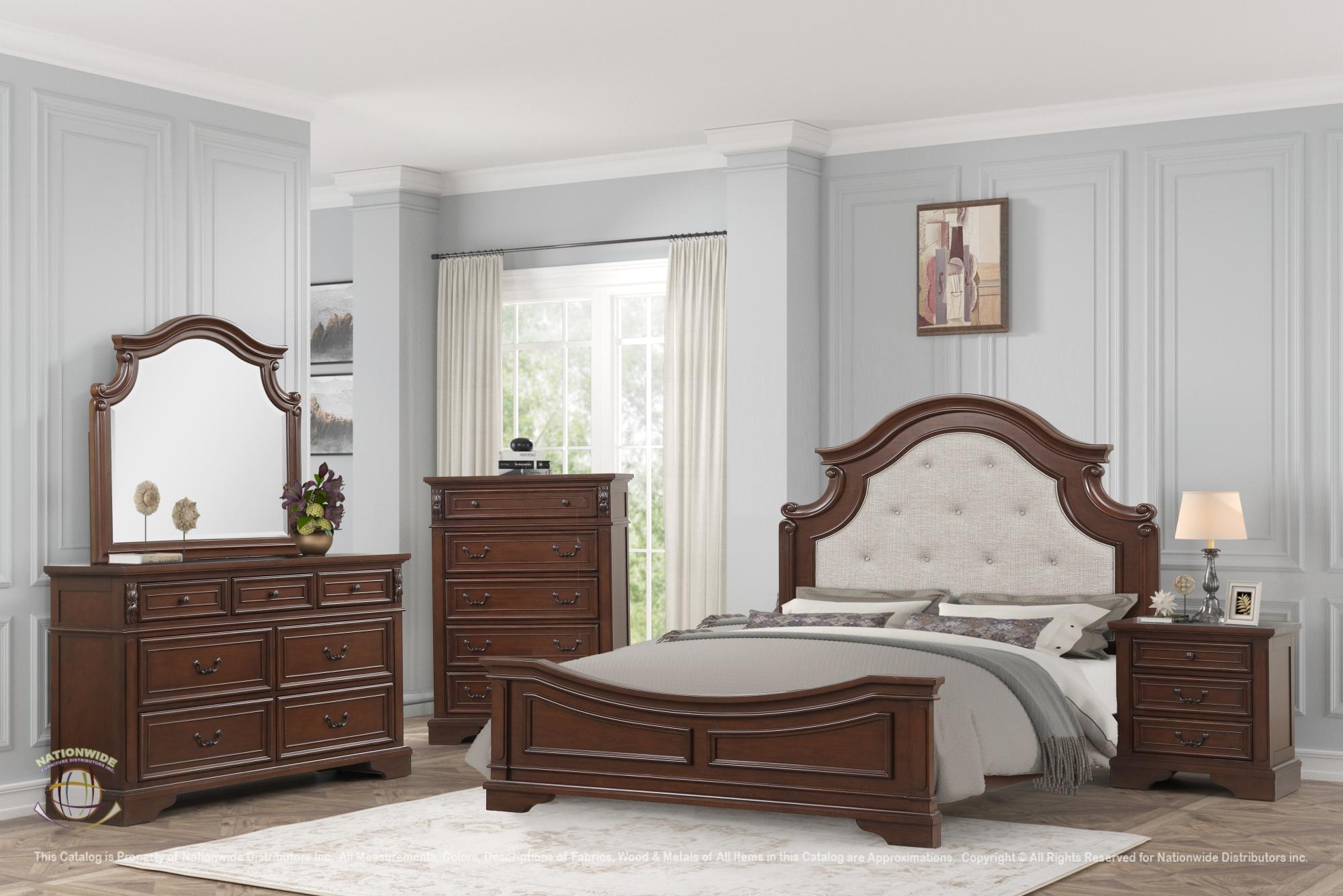 Dresser, Mirror and Queen Bed
