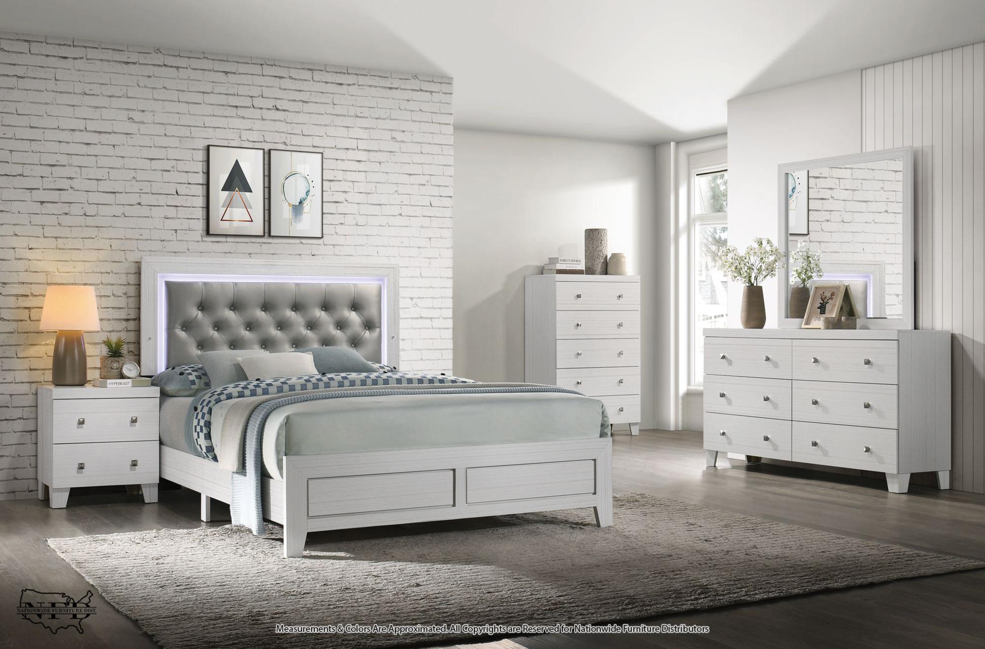 Dresser, Mirror and Queen Bed