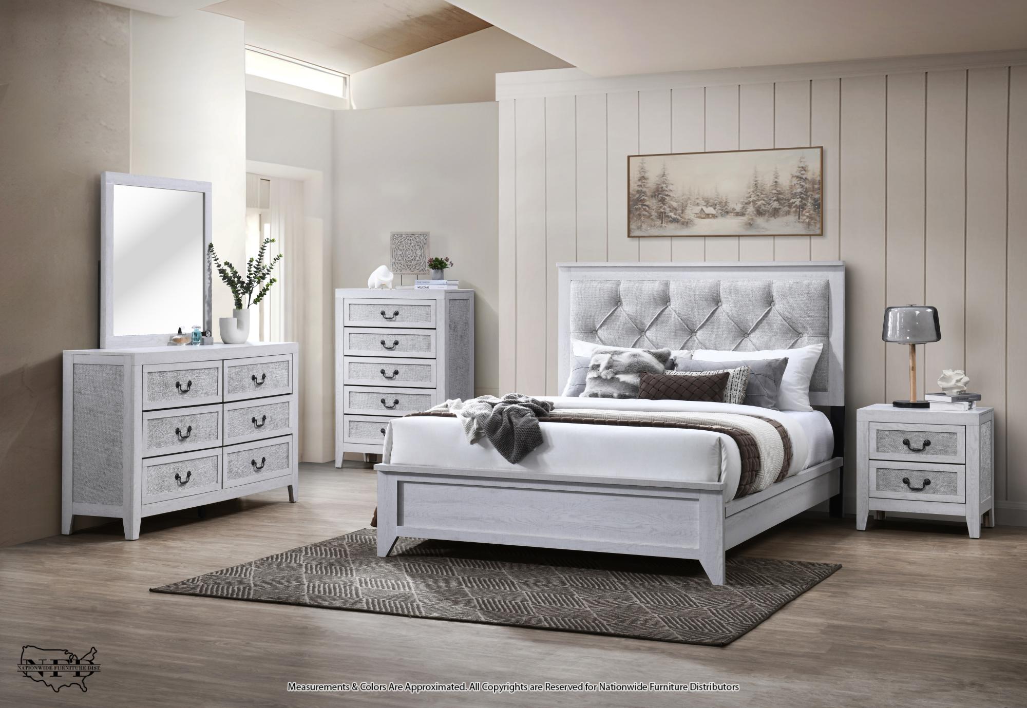 Dresser, Mirror and Queen Bed