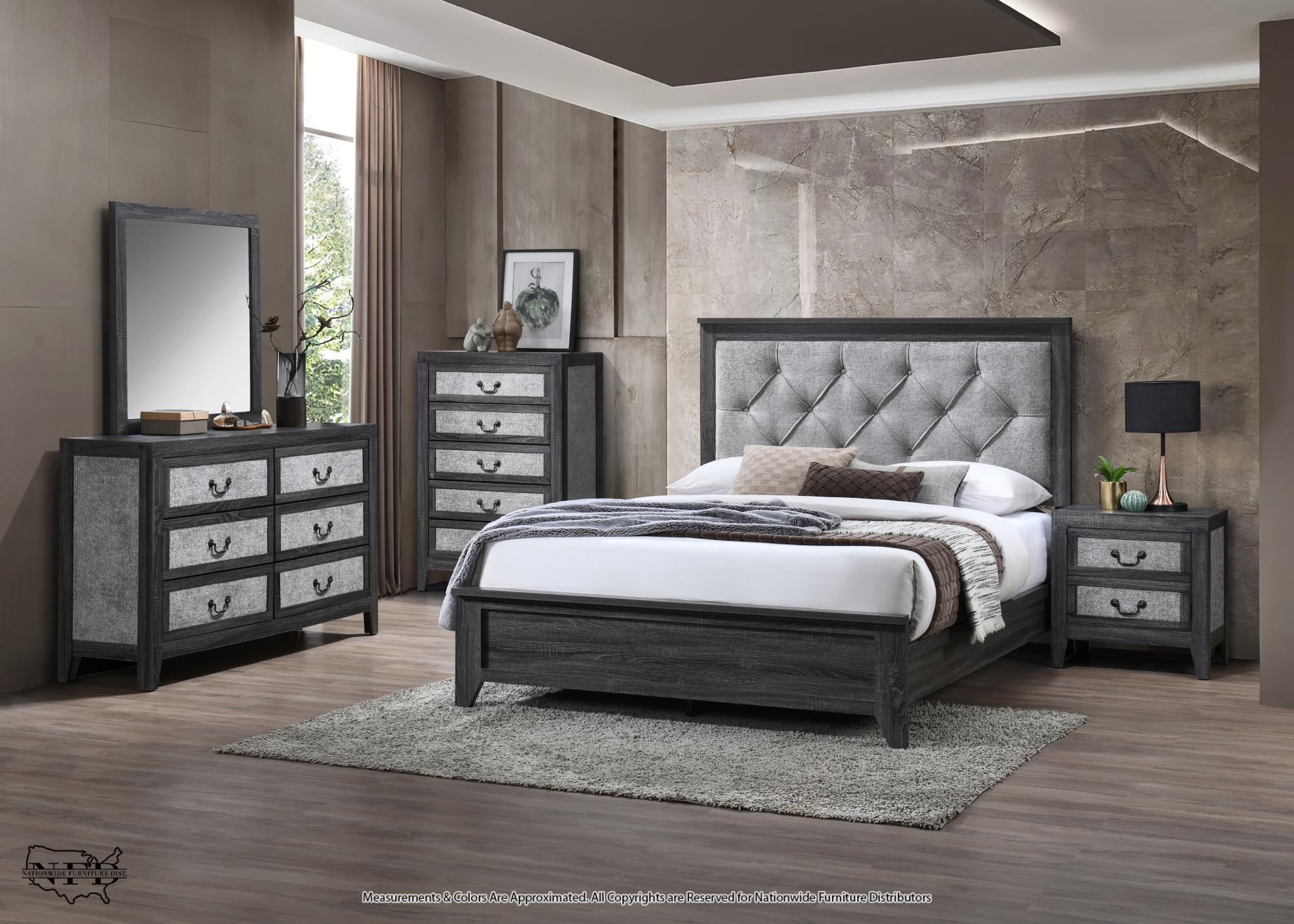 Dresser, Mirror and Queen Bed