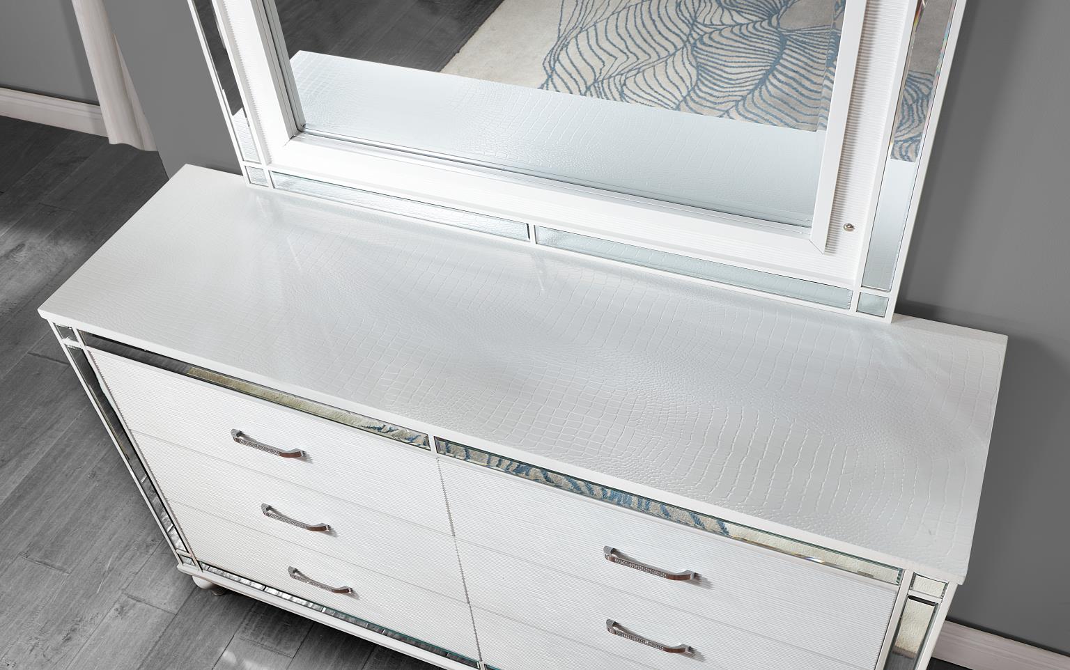 WHITE GLOSS NIGHTSTAND view 6