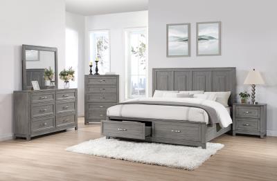 QUEEN BED FRAME - DRESSER - MIRROR - CHEST - NIGHTSTAND
