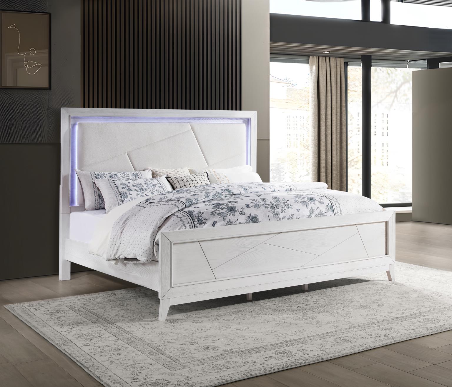 KING BED FRAME - DRESSER - MIRROR - CHEST - NIGHTSTAND view 3