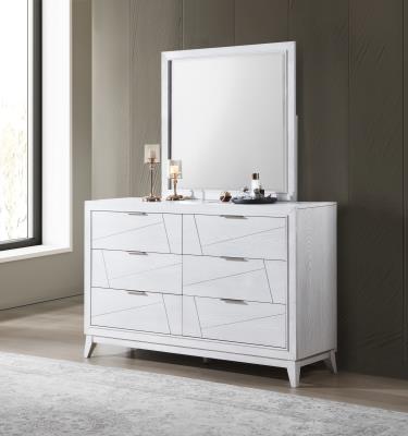 MIRROR ANTIQUE WHITE