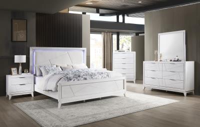 QUEEN BED-DRESSER-MIRROR