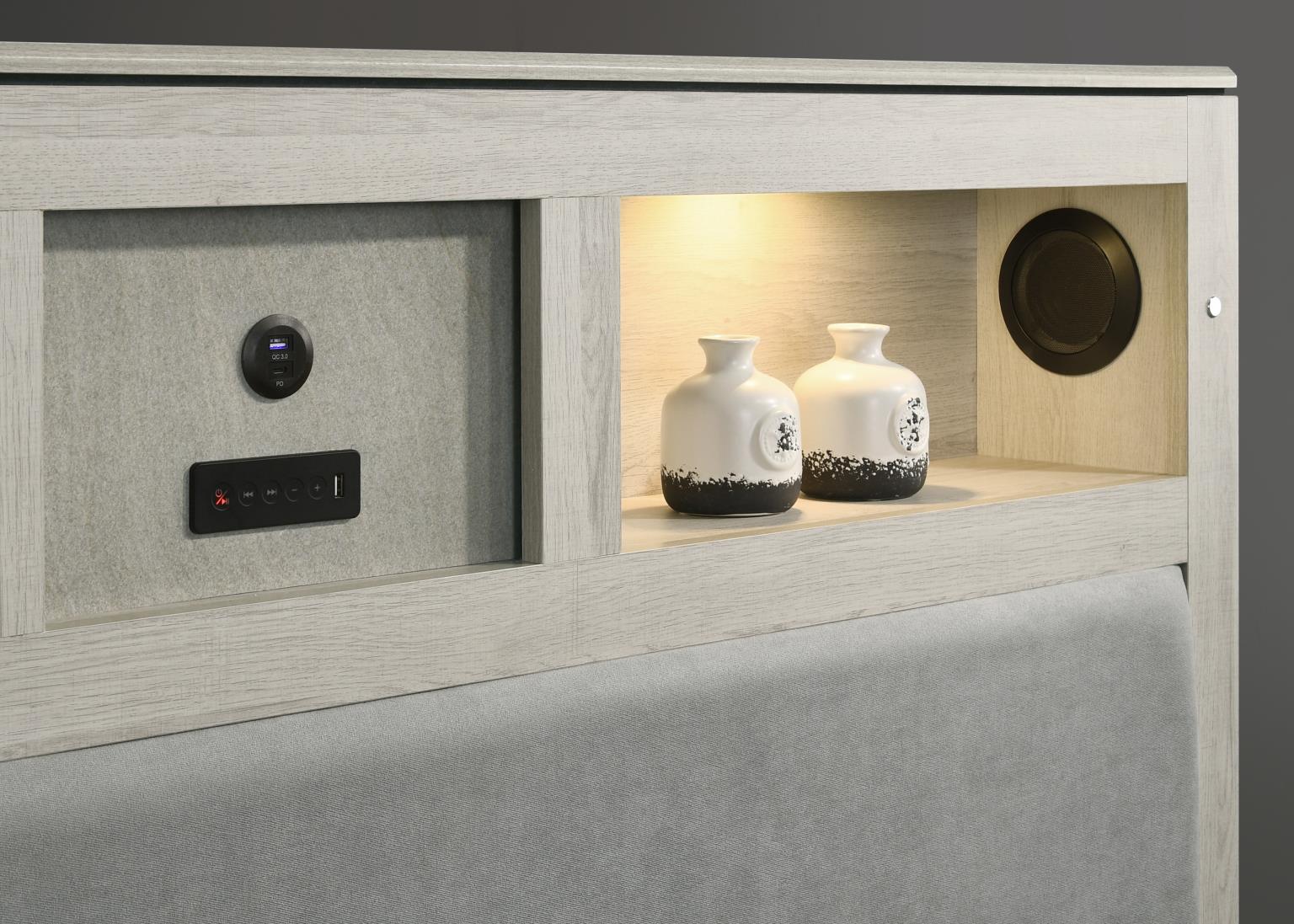 LIGHT BEIGE/DOVE GRAY DRESSER view 4