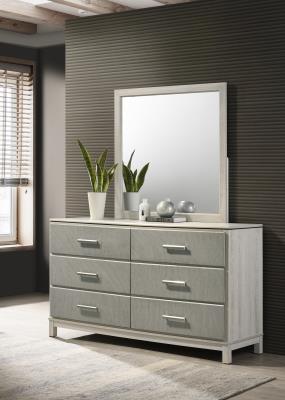 LIGHT BEIGE/DOVE GRAY MIRROR