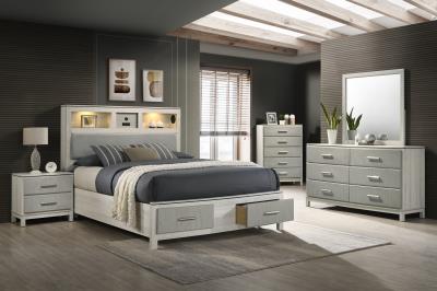 QUEEN BED-DRESSER-MIRROR
