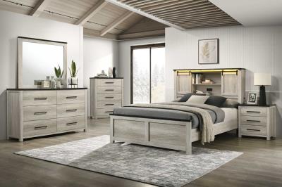 QUEEN BED-DRESSER-MIRROR
