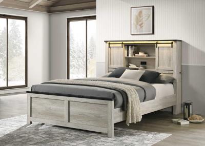 ANTIQUE WHITE QUEEN BED
