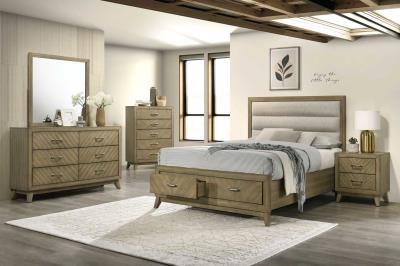 QUEEN BED-DRESSER-MIRROR