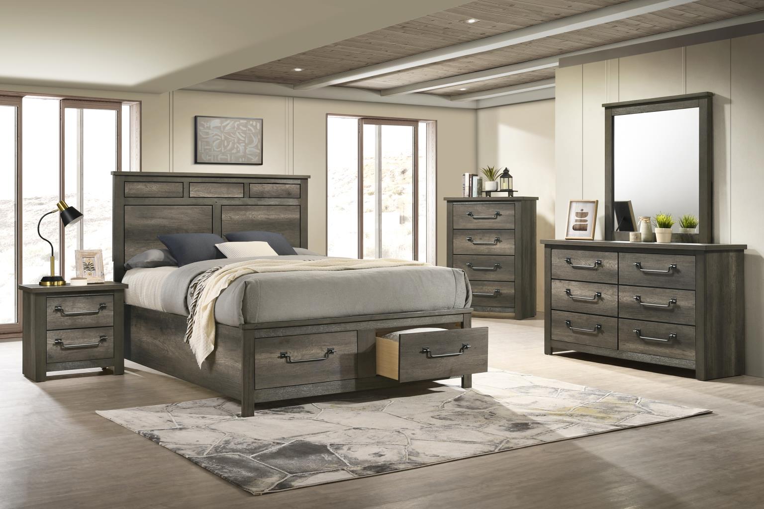 KING BED-DRESSER-MIRROR view 2
