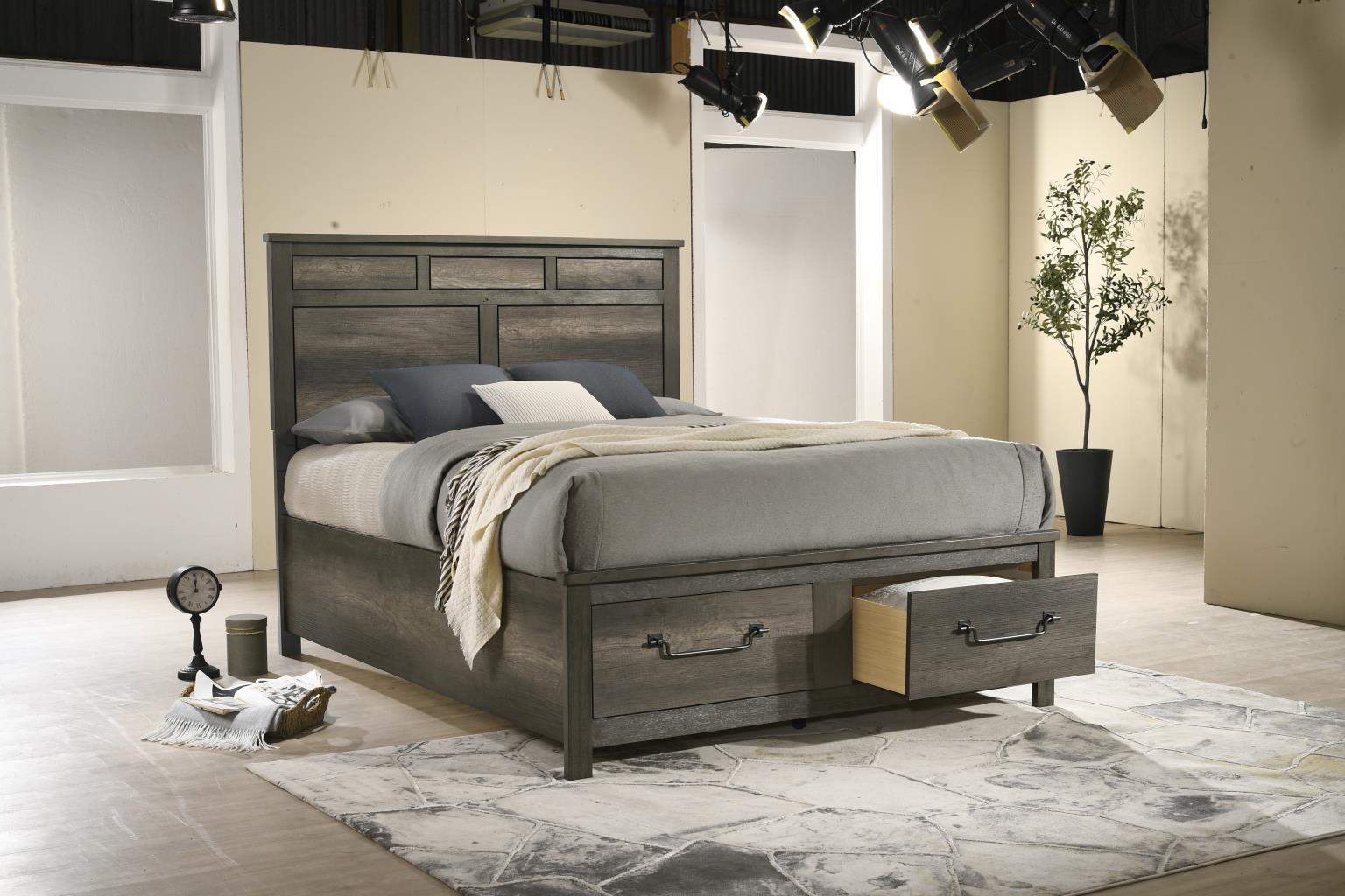 ASH GRAY KIING BED view 2