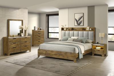 KING BED - DRESSER - MIRROR