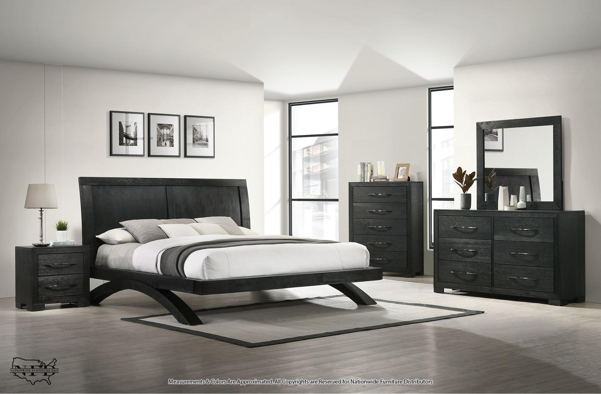 Dresser, Mirror and Queen Bed