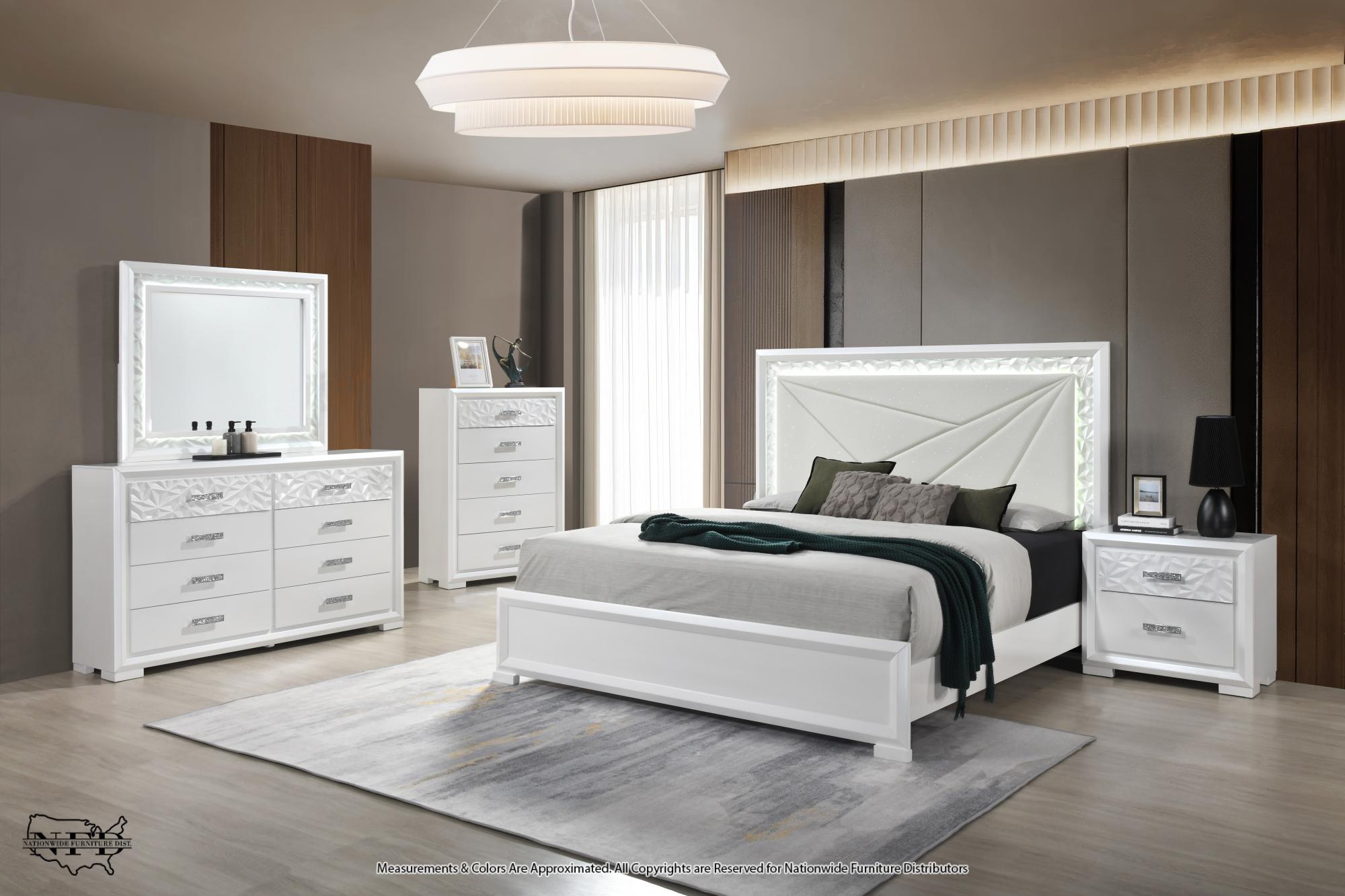 Dresser, Mirror and Queen Bed