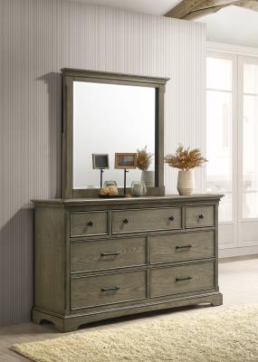 MEDIUM DARK ASH DRESSER