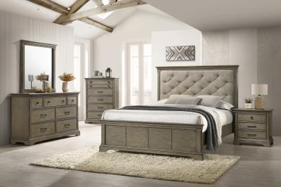 QUEEN BED-DRESSER-MIRROR
