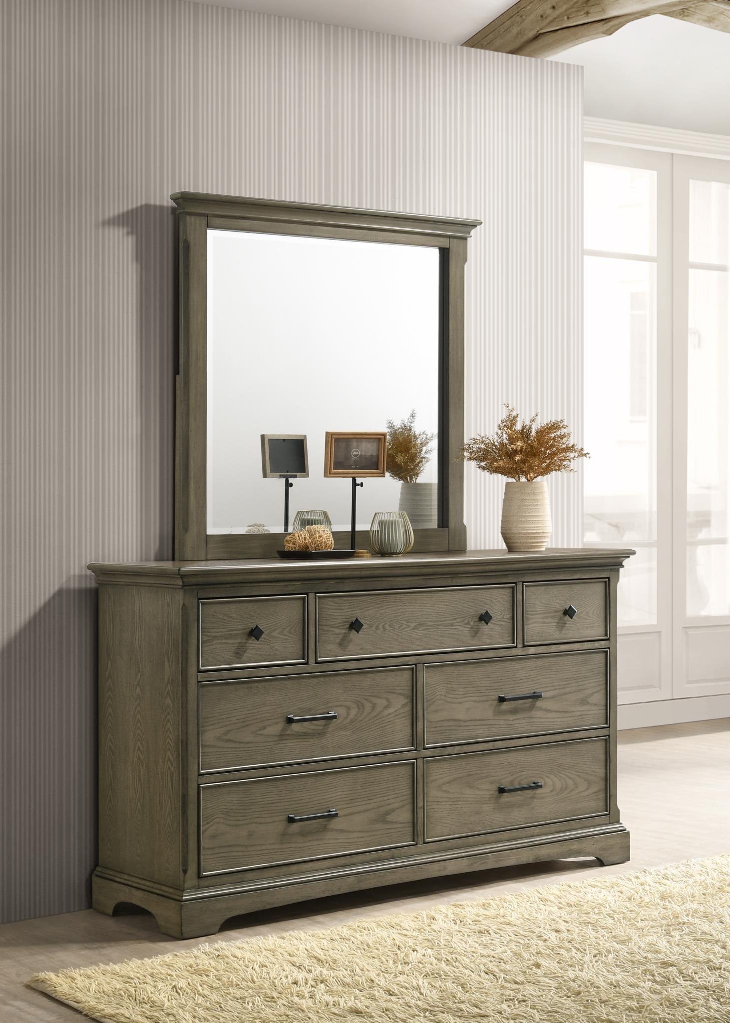 MEDIUM DARK ASH QUEEN BED view 4