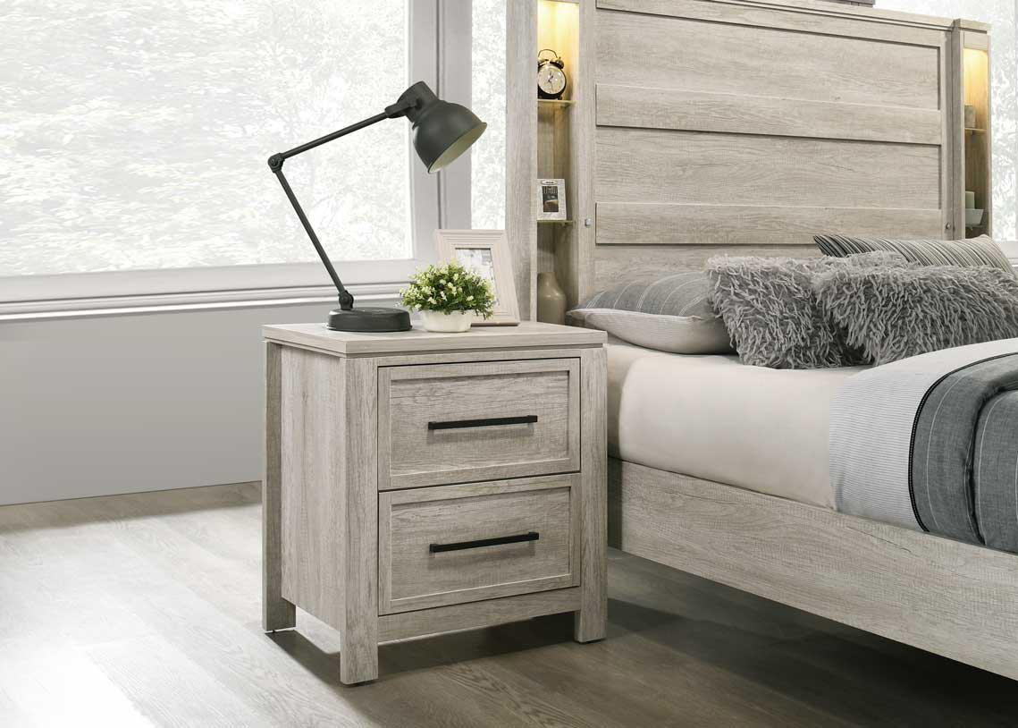 ANTIQUE WHITE NIGHT STAND view 2