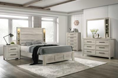 QUEEN BED-DRESSER-MIRROR