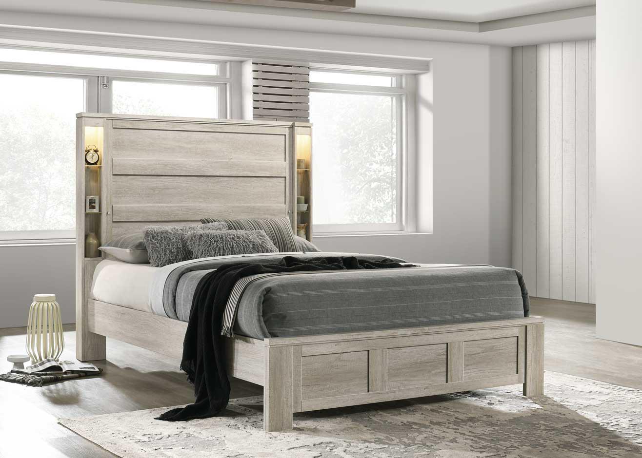 QUEEN BED-DRESSER-MIRROR view 3
