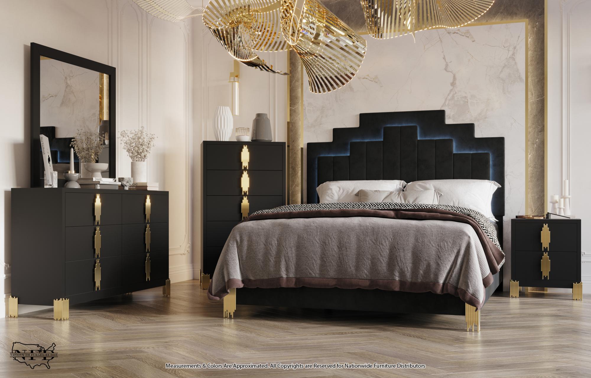 Dresser, Mirror and Queen Bed