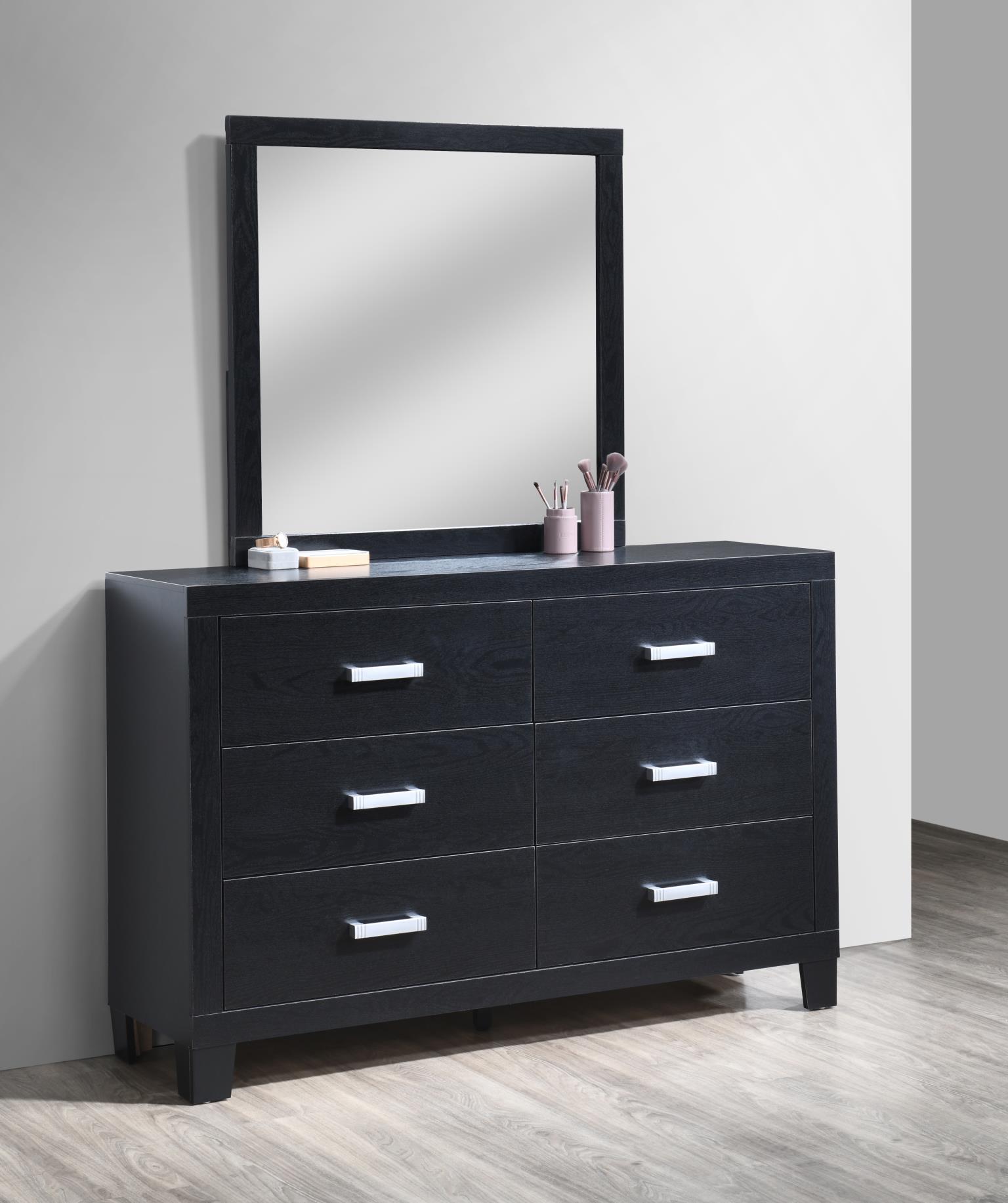 FULL BED FRAME - DRESSER - MIRROR - CHEST - NIGHTSTAND view 4