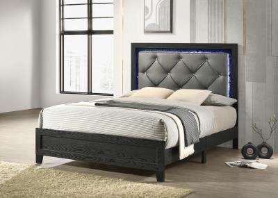 BLACK LED FULL BED
