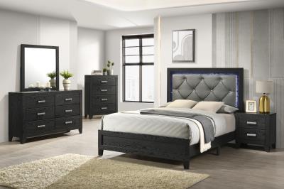 TWIN BED FRAME - DRESSER - MIRROR