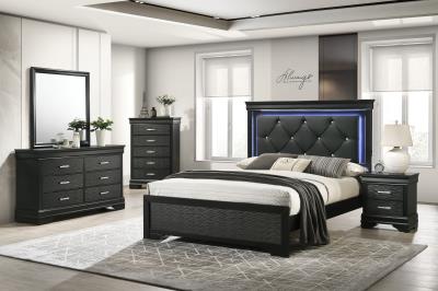FULL BED-DRESSER-MIRROR