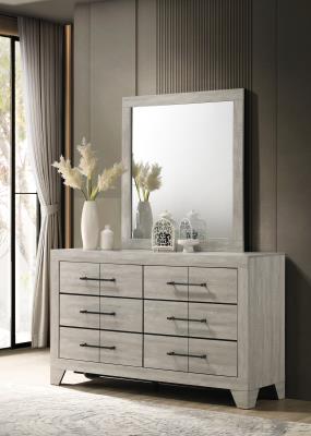 DUSTY GRAY OAK DRESSER