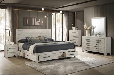 KING BED-DRESSER-MIRROR